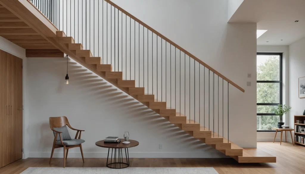 garde-corps escalier intérieur moderne